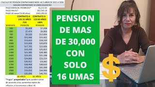 Pensión de más de 30000 con solo 16 UMAS [upl. by Ursas356]