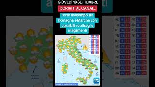 ANCORA MALTEMPO NUBIFRAGI SU ROMAGNA E MARCHE  METEO 19 Settembre 2024 meteo [upl. by Faye]