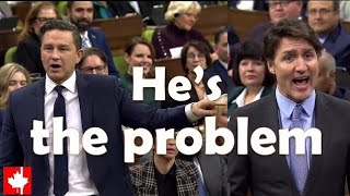 HES THE PROBLEM Poilievre blasts Trudeaus INCOMPETENCE in auto theft amp gun control debate [upl. by Sile18]