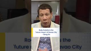 Rody Duterte is the future mayor of Davao City  Bong Go [upl. by Leandro]