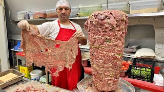 How to Make Doner Kebab  This Master Prepares Doner Kebab With Amazing Skills [upl. by Olyhs]