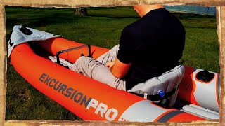 INTEX Excursion PRO Kayak Review  The Best Budget Inflatable Kayak [upl. by Grae]