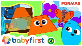 Desenhos educativos em português  Aprender Formas com Lâmpada  Escola das formas BabyFirst Brasil [upl. by Lukasz125]