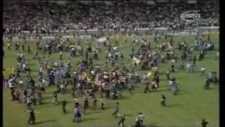 England 12 Scotland International 1977 Wembley pitch invasion [upl. by Ehudd269]