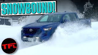 DEEP Snow vs New Toyota Tacoma Youll Be Surprised Which One WINS [upl. by Yahc]