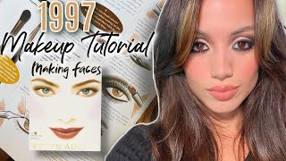 Follow a 1997 Makeup Tutorial  Kevyn Aucoin Making Faces  Janelle Mariss [upl. by Meta30]