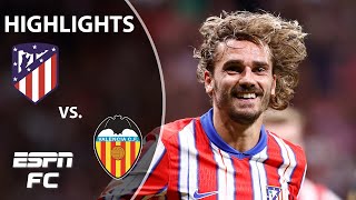 Gallagher amp Alvarezs 1st Atletico goals Atletico Madrid vs Valencia  LALIGA HIGHLIGHTS  ESPN FC [upl. by Gnuhc109]