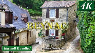 BeynacetCazenac Old Stone Hill Town on Dordogne River  Bucket List France 4K [upl. by Acysej]