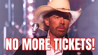 Toby Keith Announces His Tour Has SOLD OUT [upl. by Munafo]