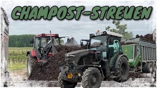 Obsthof Raddatz  Wir streuen Champost in der Junganlage  FENDT VARIO 211P  GEERTECHMACHINES [upl. by Airlie]