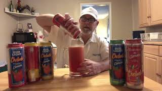 Budweiser Chelada Original made with Clamato 5 abv  The Beer Review Guy [upl. by Naitsyrk]