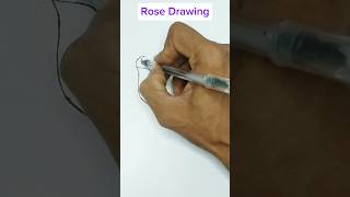 Rose Drawing 🌹🌹 drawing draw artist artwork painting instagram india love trending [upl. by Anirdua]