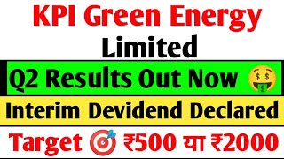 Kpi green energy Q2 Results 2025  kpi green energy Results today kpi green share latest news [upl. by Fulmer]