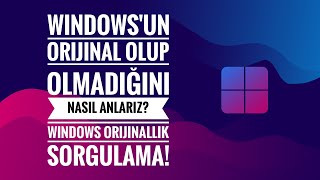 Windowsun Orijinal Olup Olmadığını Nasıl Anlarız Windows Orijinallik SorgulamaWin 78811011 [upl. by Liamaj]