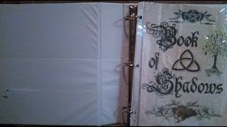 Used Book of Shadows in 3 ring binder from RareWiccaSpellscom [upl. by Katerina375]