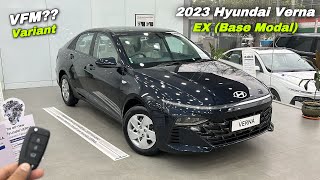 Hyundai Verna EX 2023 ❤️ Hyundui Verna 2023 Base Model Price amp Features [upl. by Nnylharas]