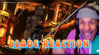 Blade finally makes it into Marvel vs Capcom Reaction [upl. by Nahtiek]