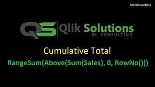 Qlik  056 Cumulative Total in Qlik using Range functions and Interrecord functions [upl. by Orferd]