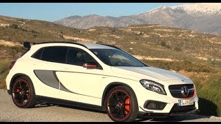 2015 Mercedes GLA 45 AMG Edition 1 test review driving fun  Autogefühl [upl. by Ocker]