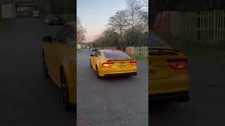 Audi A7 TDI Straight Pipe with Stage 1 remap Exhaust sound and Launch Control [upl. by Lindy]