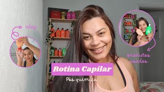 Rotina Capilar  Pós Quimica [upl. by Aneej]