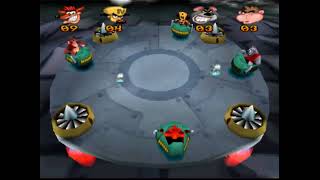 Crash Bash PSX Part 7071 Sky Balls Crystal Challenge [upl. by Lihas]