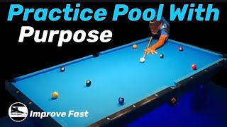 How to practice Pool with purpose free Pool lessons [upl. by Ellehcirt]