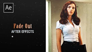 fade out  after effects [upl. by Eux783]