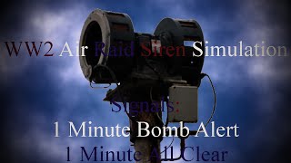 Memorial Siren Simulation WW2 Air Raid Siren [upl. by Vera581]