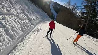 Courmayeur  ten widok na Mont Blanc   trasa  piste 9   19012024 [upl. by Trask]