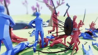 Totally Accurate Battle Simulator  All Out Wars  Shieldmen OP  TABS Gameplay Highlights [upl. by Aisorbma700]