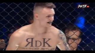 FAME MMA 5 Dawid Malczyński vs Tomek Olejnik cała walka [upl. by Etnuad]