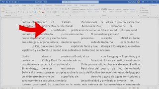 Eliminar espacios de texto en Word [upl. by Mccormick]