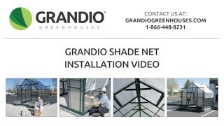 Grandio Greenhouse Aluminet Shade Net Installation [upl. by Neo683]