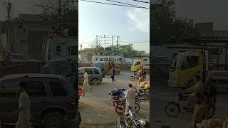 Car amp Dumper Accident At Shershah Chowk Karachi [upl. by Leamsi932]