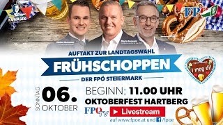 Wahlauftakt Landtagwahl Steiermark  Der Frühschoppen der FPÖ am Hartberger Oktoberfest 2024 [upl. by Johnathon824]