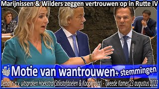 Motie van wantrouwen Geert Wilders amp Lilian Marijnissen tegen Kabinet Rutte IV gecompileerd  TK [upl. by Acinorrev]