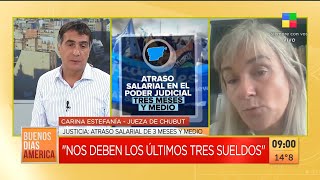 RECLAMO EN CHUBUT  Tres meses y medio de atraso salarial en el Poder Judicial [upl. by Nomelc]