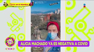 Alicia Machado dio negativo a COVID y así le respondió a sus haters  Sale el Sol [upl. by Ennoryt154]