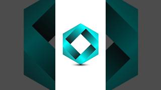 How to make polygon shape design in illustrator shorts [upl. by Kovar]