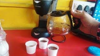 Making Black Tea Decoction in Coffee Maker Machine [upl. by Eli]