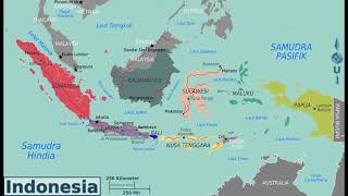 mapa de Indonesia [upl. by Nuawd]