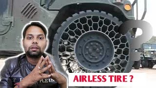 AIRLESS TIRES  How it works and Advantages of it  Airless tire in car [upl. by Nyliahs]