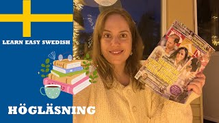 Learn Easy Swedish  I speak slow Swedish  Högläsning reading outloud [upl. by Ainsworth]