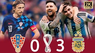 Full Highlights quotArgentina 30 Croatiaquot Messi takes revenge on Modric 🔥 • R4 World Cup 2022  2K [upl. by Eltsyek]