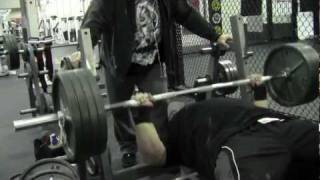 Eric Spoto Bench Press 405 20 reps [upl. by Terrel]