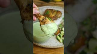 Peruvian inspired chicken with verde sauce rice and cucumber feta salad easyrecipe [upl. by Zeculon]