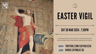 Easter Vigil 2024 – Catholic Mass Today Live Online [upl. by Ibba]