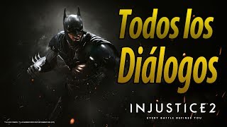 Injustice 2  Español Latino  Todos los Diálogos  Batman  PS4 [upl. by Retsek]