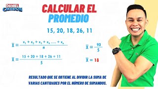 CÓMO CALCULAR EL PROMEDIO Super facil  Para principiantes [upl. by Novikoff]